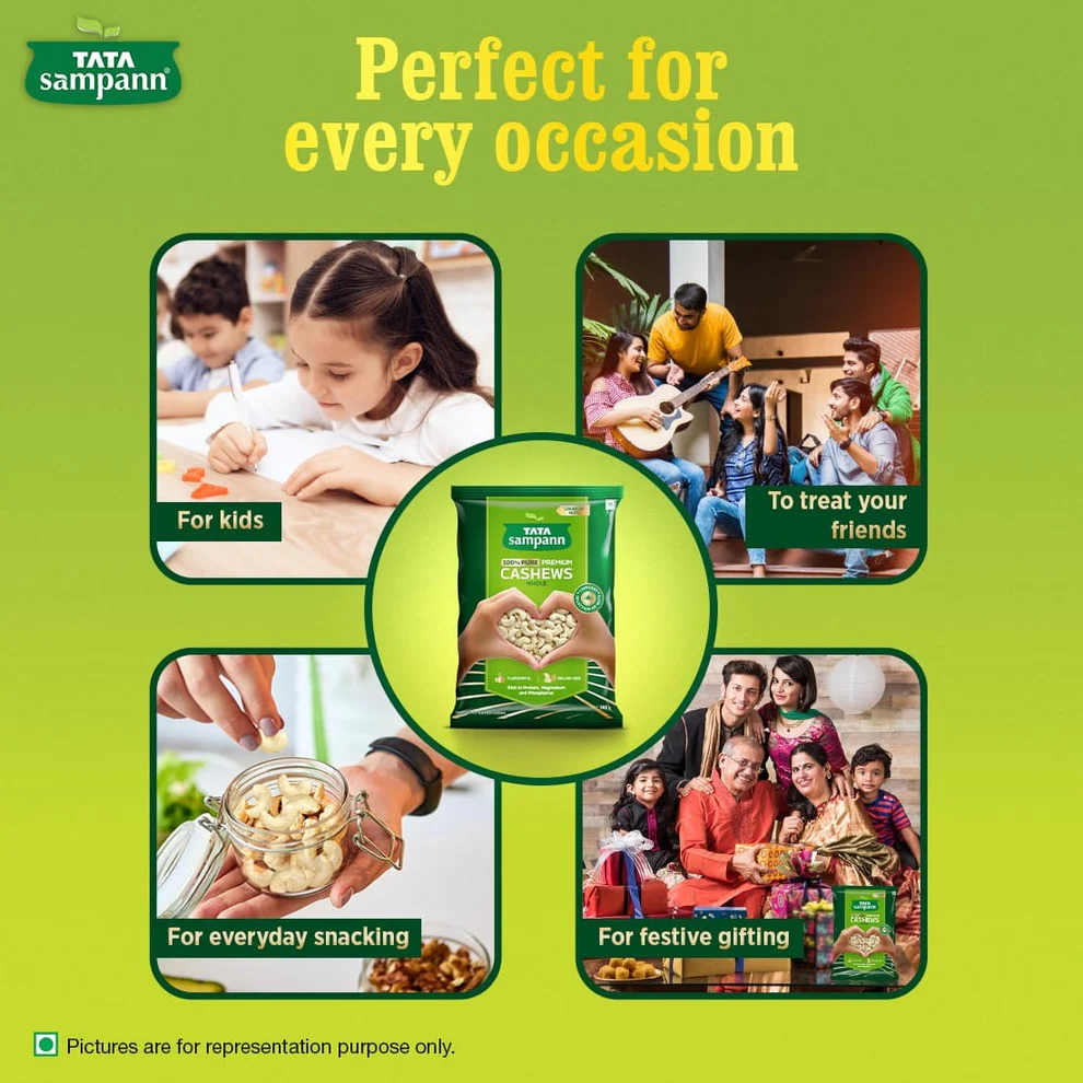 Premium Cashews | 100% Pure | Rich in Protein, Magnesium, Phosphorus | Deluxe Size - Image 2